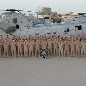 HMM-364 squadron photo in Iraq. 2007. Photo courtesy of John Sakowicz.